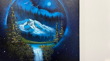 Painting #2517 - 20x24" Canvas - Portal Landscape painted 7-17-26
