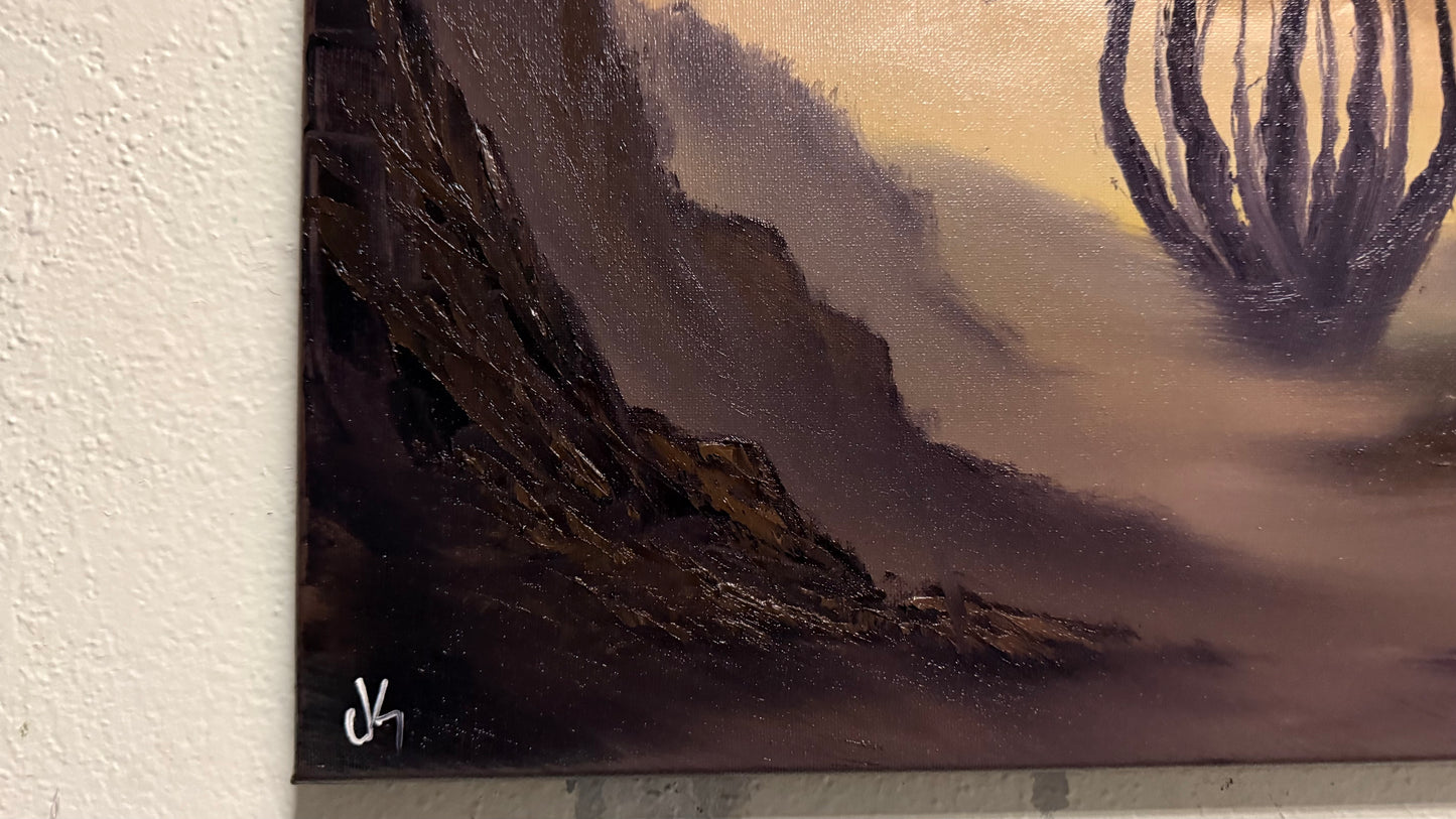 Painting #2222 - 16x20" Canvas - The Abyss painted 1-4-26