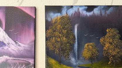 Painting #2341 - 18x24" Canvas - Orchard Falls painted 3-18-26