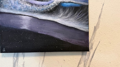 Painting #2324 - 16x20" Canvas - Acrylic Seascape painted 3-8-26