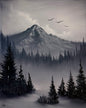 Painting #2168 - 16x20" Canvas - Path To Mt Hood painted 12-3-25