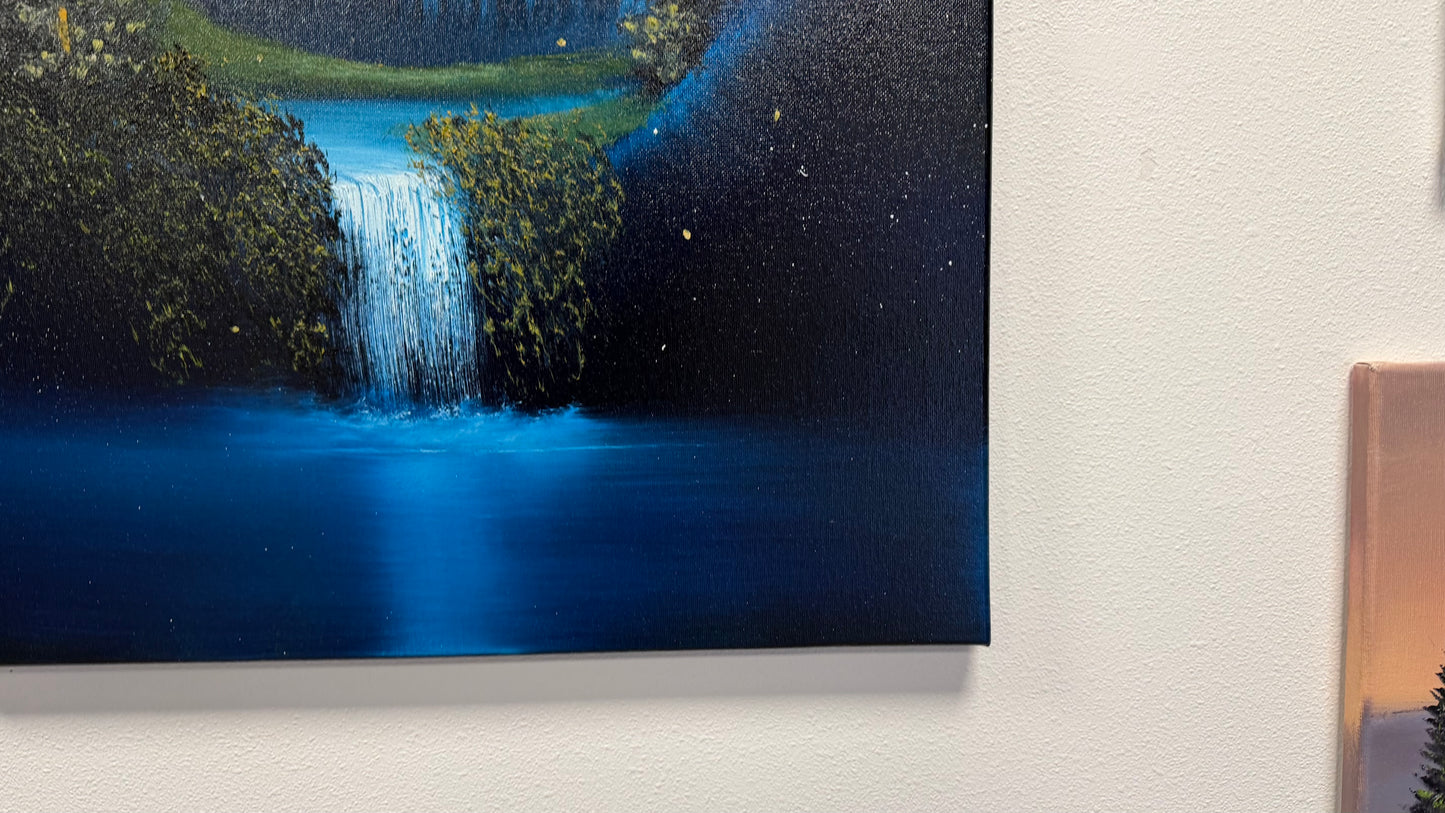 Painting #2517 - 20x24" Canvas - Portal Landscape painted 7-17-26