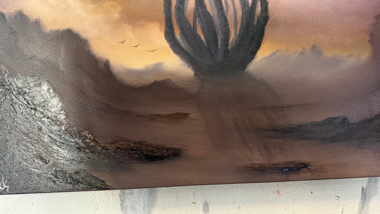 Painting #2221 - 15x30" Pro Series Canvas - The Abyss painted 1-4-26