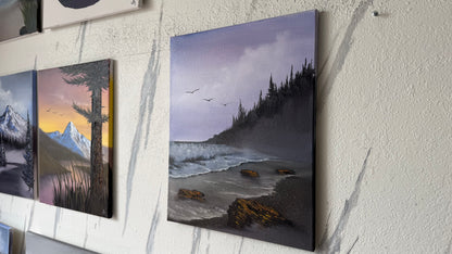 Painting #2465 - 16x20" Canvas - Oregon Coast painted 5-29-26