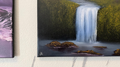 Painting #2340 - 16x20" Canvas - Orchard Falls painted 3-17-26