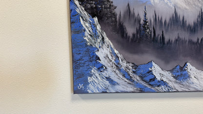 Painting #2574 - 18x24" Canvas - Mountain Landscape painted 8-30-26