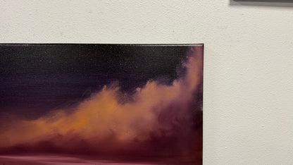Painting #2642 - 20x24" Canvas - Sunset Landscape painted 10-9-26