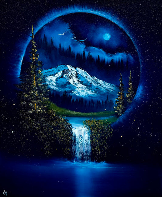 Painting #2517 - 20x24" Canvas - Portal Landscape painted 7-17-26