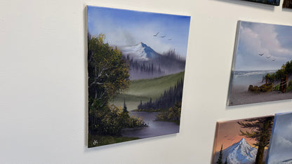 Painting #2554 - 16x20" Canvas - Summer Mountain Landscape painted 8-18-26