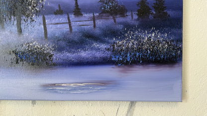 Painting #2112 - 16x20" Canvas - Farm Painting painted 10-23-25