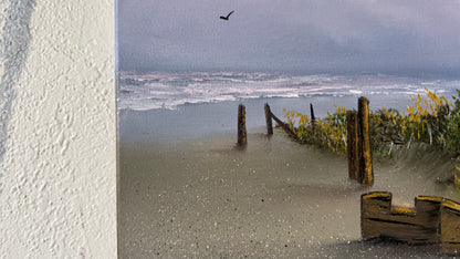 Painting #2428 - 16x20" Canvas - Row Boat Seascape painted 5-5-26