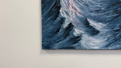 Painting # by Dani from Happily Painted - 16x20" Canvas - Sunset Mountain Landscape