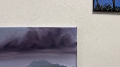 Painting #2620 - 20x24" Canvas - Mountain Landscape painted by Josh and Dani 9-26-26