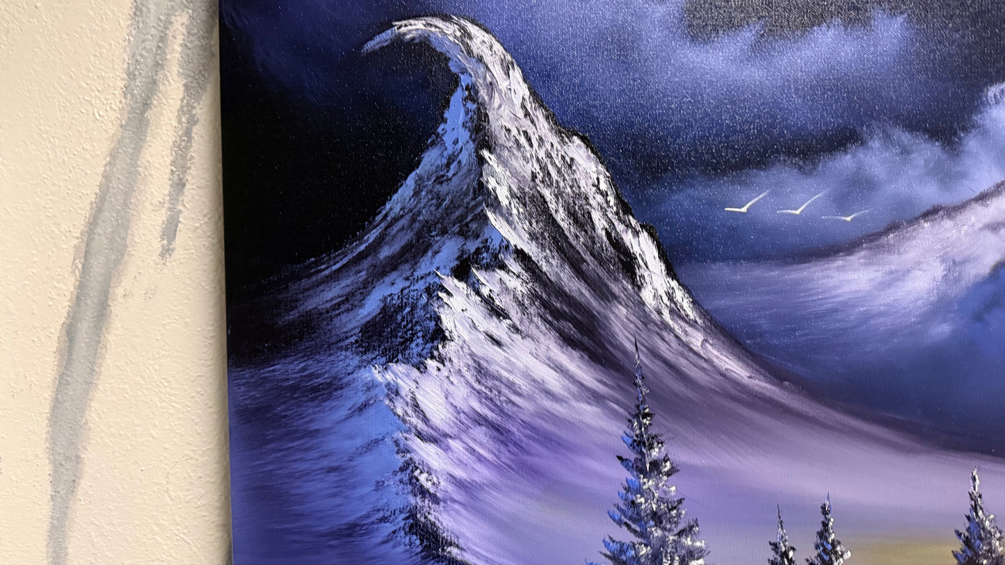 Painting #2188 - 24x30" Canvas - Mount Crumpit painted 12-14-25