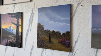 Painting #2447 - 16x20" Canvas - Fence Post painted 5-19-26