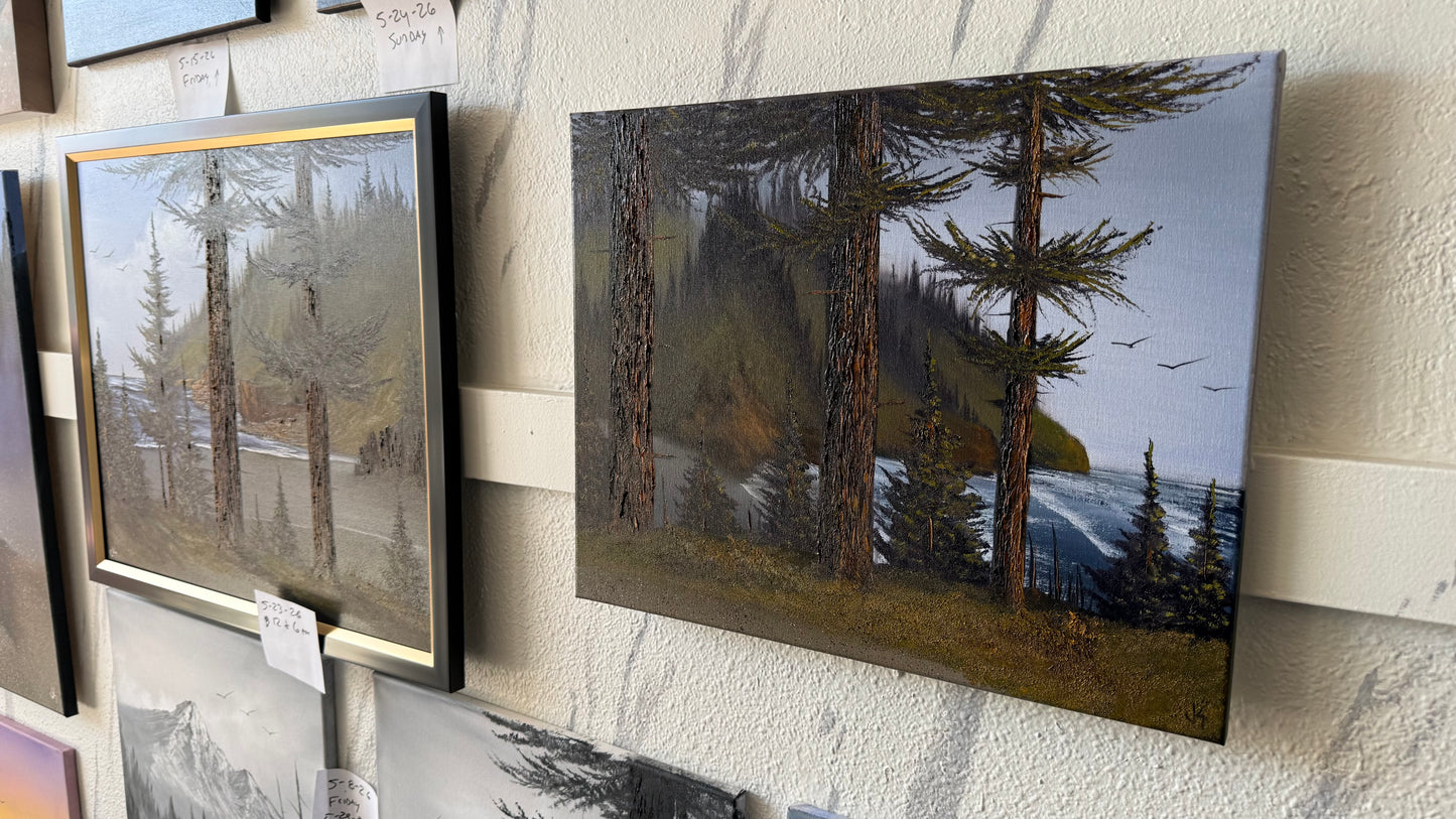 Painting #2410 - 16x20" Canvas - Lighthouse Keeper's Trail painted 4-25-26