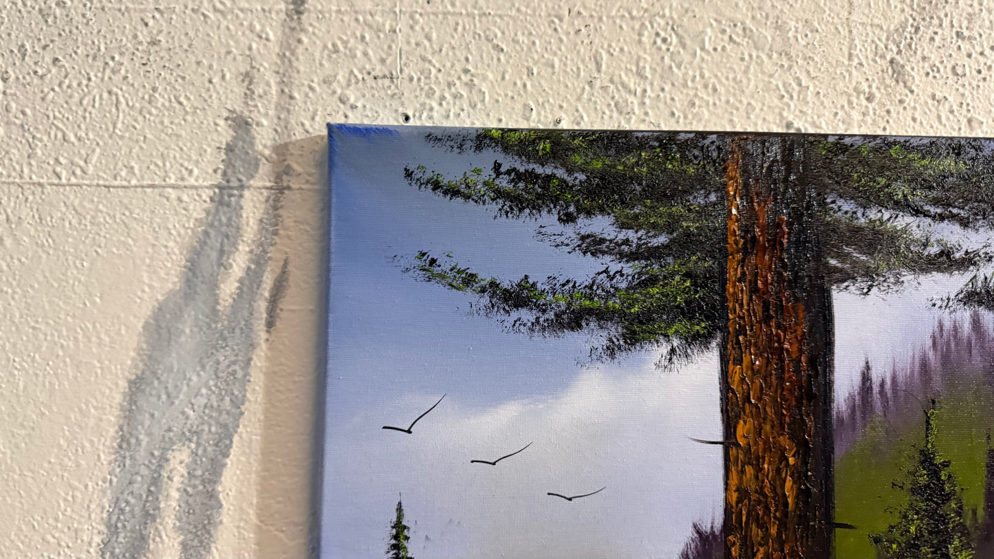 Painting #2454 - 16x20" Canvas - Oregon Coast Seascape painted 5-23-26