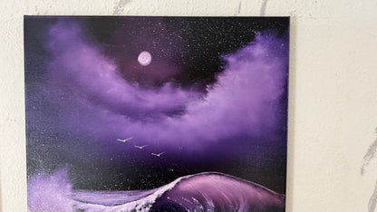 Painting #2378 - Crashing Wave Seascape painted 4-7-26