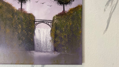 Painting #2374 - 16x20" Canvas - Multnomah Falls painted 4-5-26