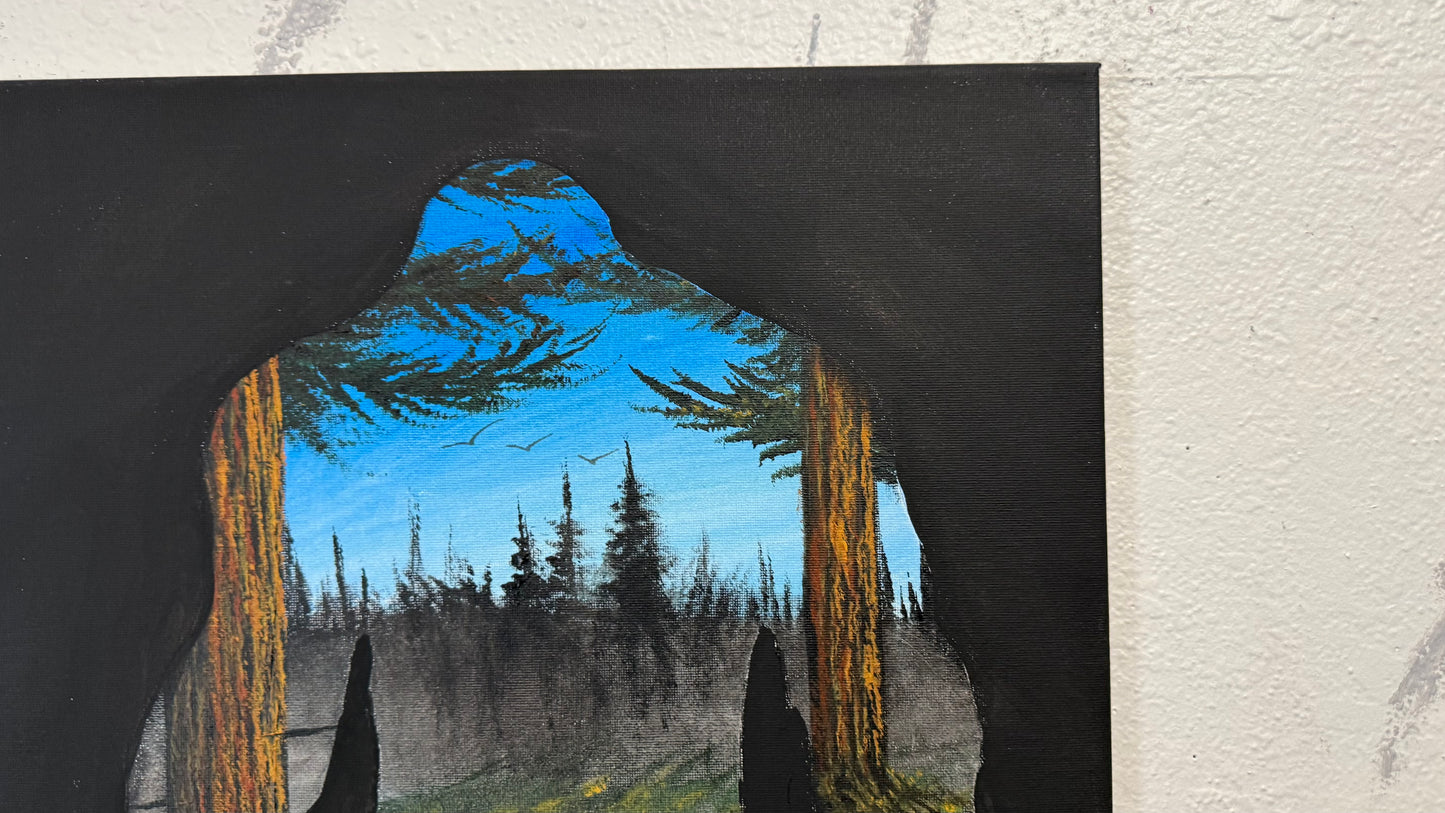 Painting #2381 - Bigfoot Landscape painted 4-10-26