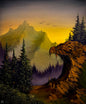 Painting #2562 - 16x20" Canvas - Acrylic and Oil Landscape with Josh and Dani painted 8-23-26