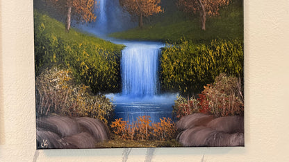 Painting #2347 - 16x20" Canvas - Orchard Falls 3 painted 3-21-26