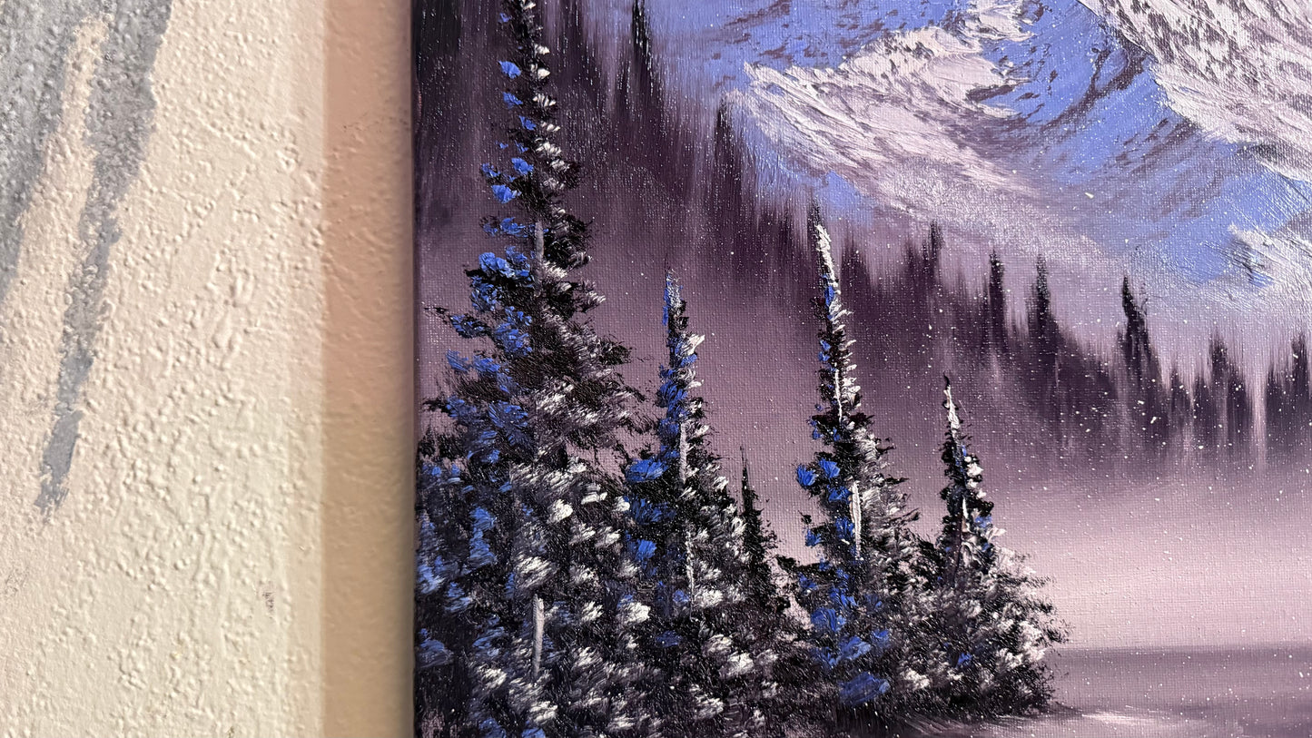 Painting #2411 - 16x20" Canvas - Road To Mt Hood painted 4-25-26