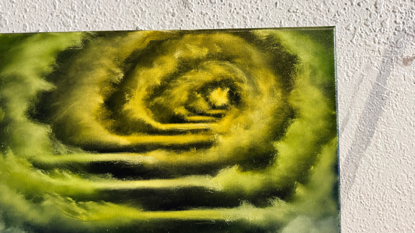 Painting #2296 - 16x20" Canvas - Stairway to Heaven Seascape painted 2-20-26