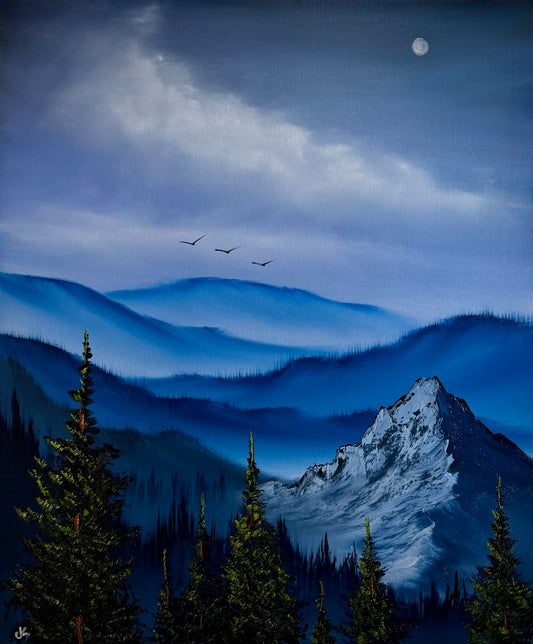 GROUP Painting Class - 6pm - Road to Rainier with PaintWithJosh Friday 8-8-26