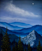 Painting #2514 - 20x24" Canvas - Rolling Hills Mountain Landscape painted 7-13-26