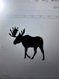 Decal - Moose - Removable Adhesive Sticker