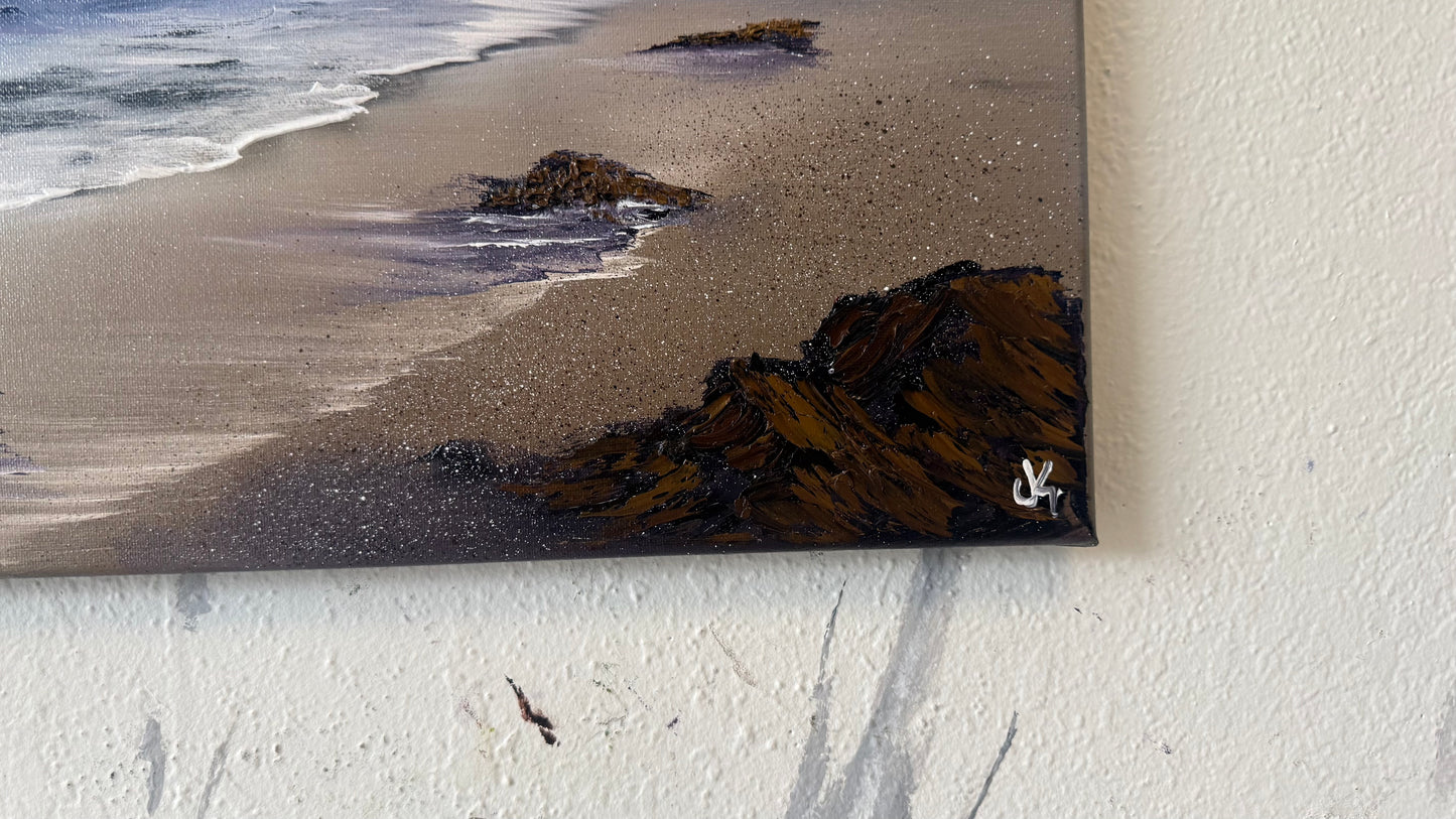 Painting #2150 - 16x20" Canvas - Oregon Coast Seascape Painted 11-17-25