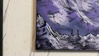 Painting #2439 - 16x20" Canvas - Mountain Landscape painted 5-15-26
