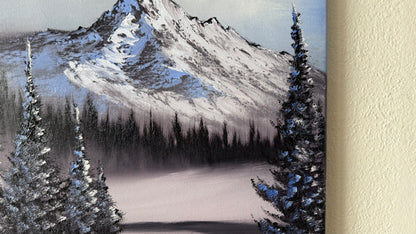 Painting #2409 - 16x20" Canvas - Road To Mt Hood Landscape painted 4-24-26