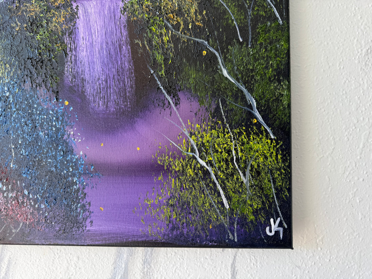 Painting #1870 - 16x20" Canvas - Waterfall Landscape painted 5-30-25