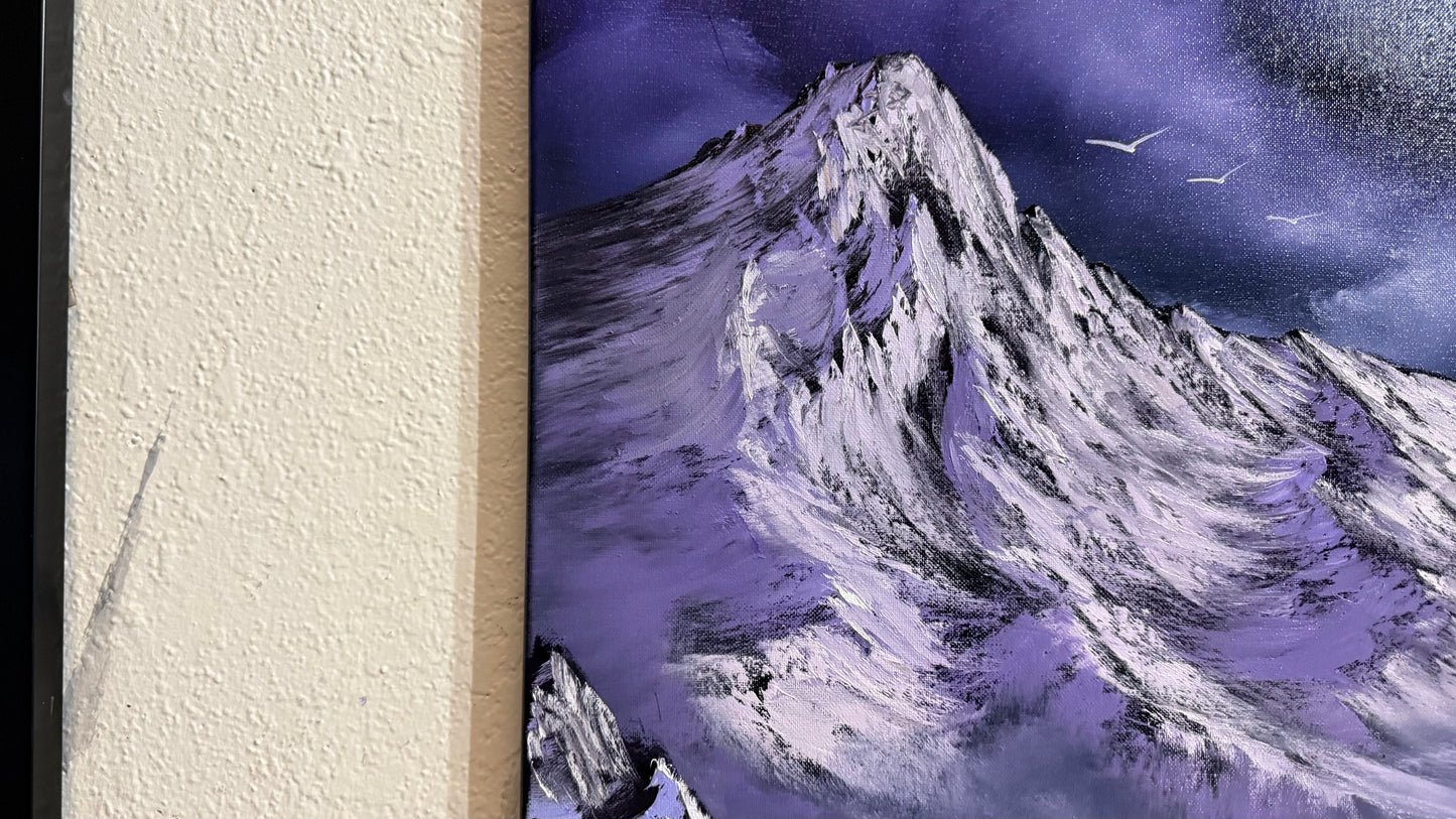 Painting #2439 - 16x20" Canvas - Mountain Landscape painted 5-15-26