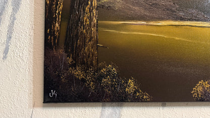 Painting #2317 - 16x20" Canvas - Night Seascape painted 3-5-26
