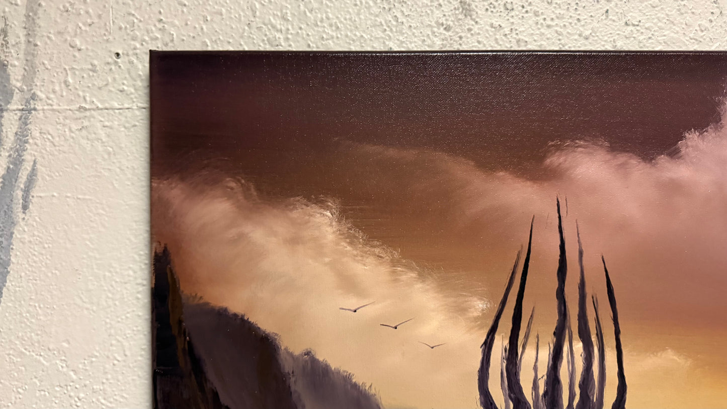 Painting #2222 - 16x20" Canvas - The Abyss painted 1-4-26