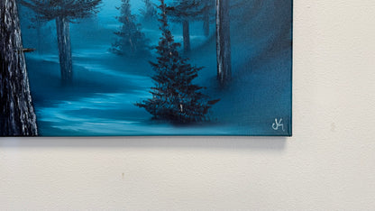 Painting #2555 - 16x20" Canvas - Fantasy Forest Landscape painted 8-18-26
