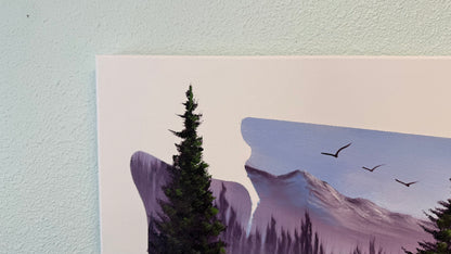 Painting #2110 - 16x20" Canvas - Washington Forest painted 10-19-25