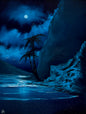 Painting #2566 - 18x24" Canvas - Tropical Seascape painted 8-24-26