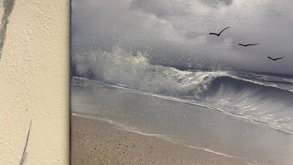 Painting #2126- 18x24" Canvas - Seascape painted 10-27-25