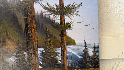 Painting #2410 - 16x20" Canvas - Lighthouse Keeper's Trail painted 4-25-26