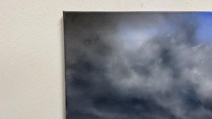 Painting #2591 - 16x20" Canvas - Thunderstorm Seascape painted 9-9-26