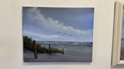 Painting #2611 - 16x20" Canvas - East Coast Seascape painted 9-20-26