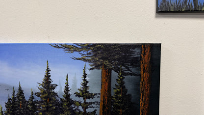 Painting #2580 - 18x24" Canvas - Mt Rainier Forest Landscape painted 9-4-26