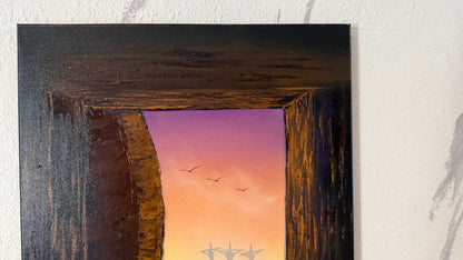 Painting #2367 - 16x20" Canvas - Easter Tomb painted 4-2-26