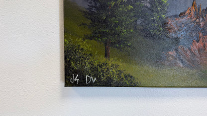 Painting #2561 - 16x20" Canvas - Acrylic and Oil Landscape with Josh and Dani painted 8-23-26