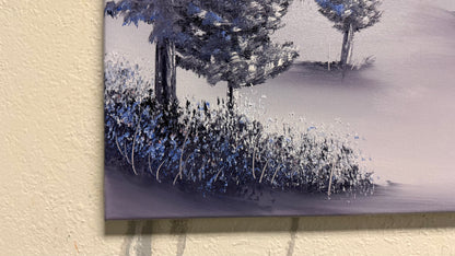 Painting #2140 - 16x20" Canvas - Mt Hood Snow Park Landscape painted 11-9-25