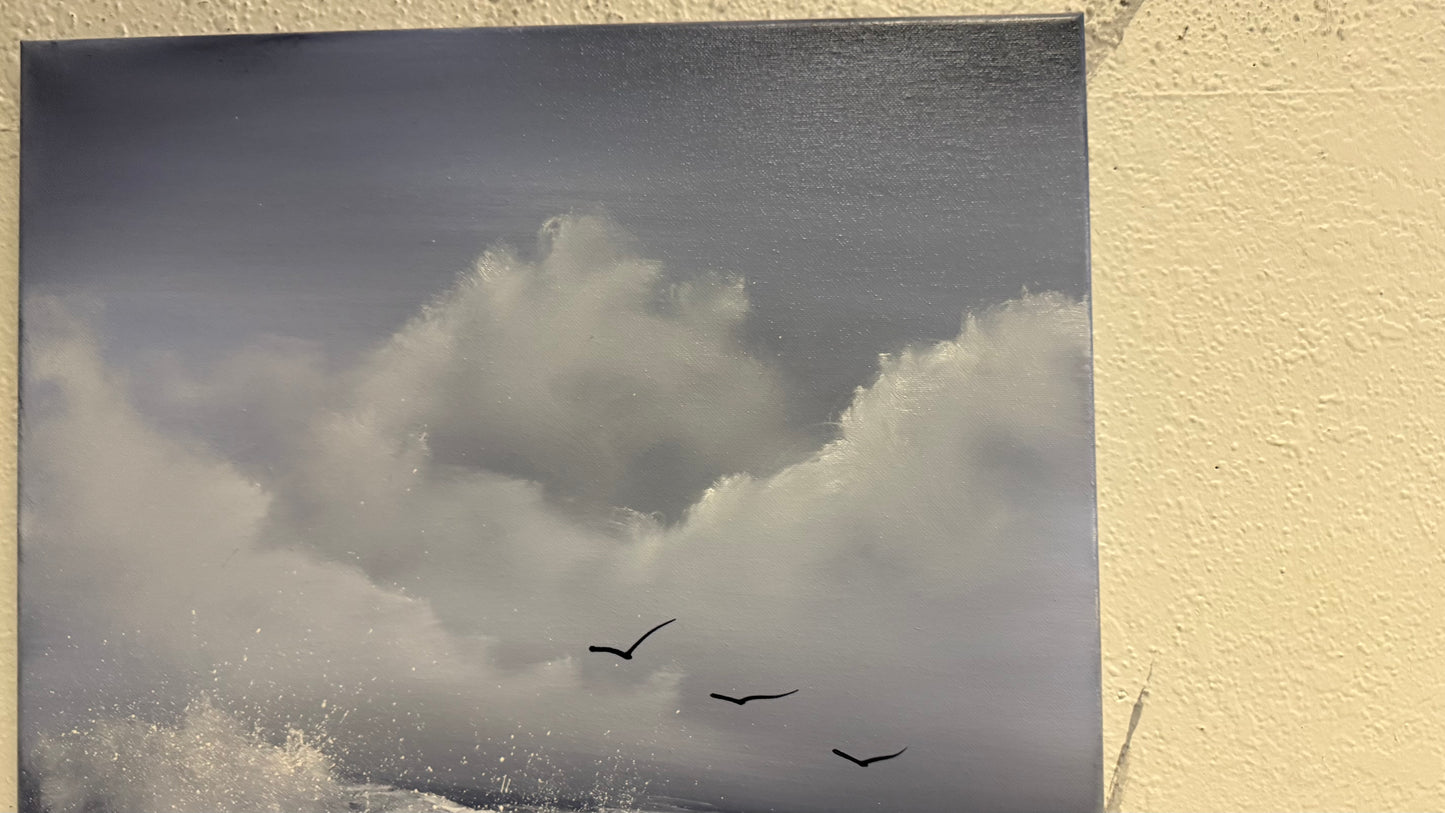 Painting #2126- 18x24" Canvas - Seascape painted 10-27-25